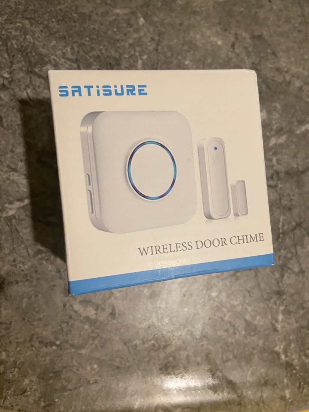 White Wireless Door Chime - Plug-in Receiver with Magnetic Sensor